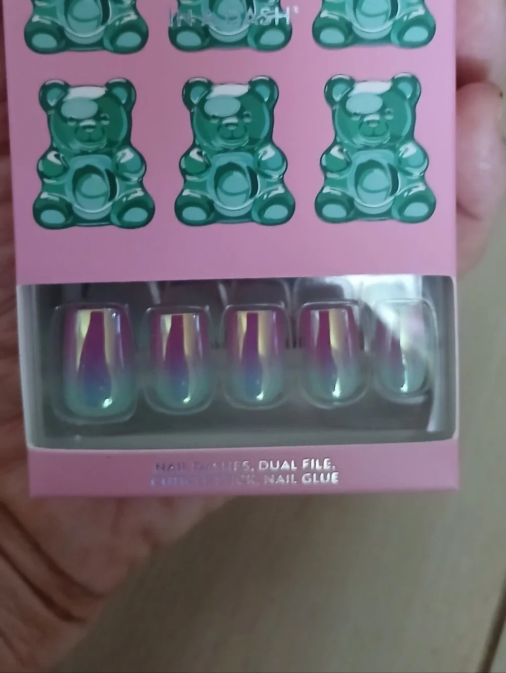 Brand New Red Aspen Press On Nails I Like It Sugar-Coated, Charlie